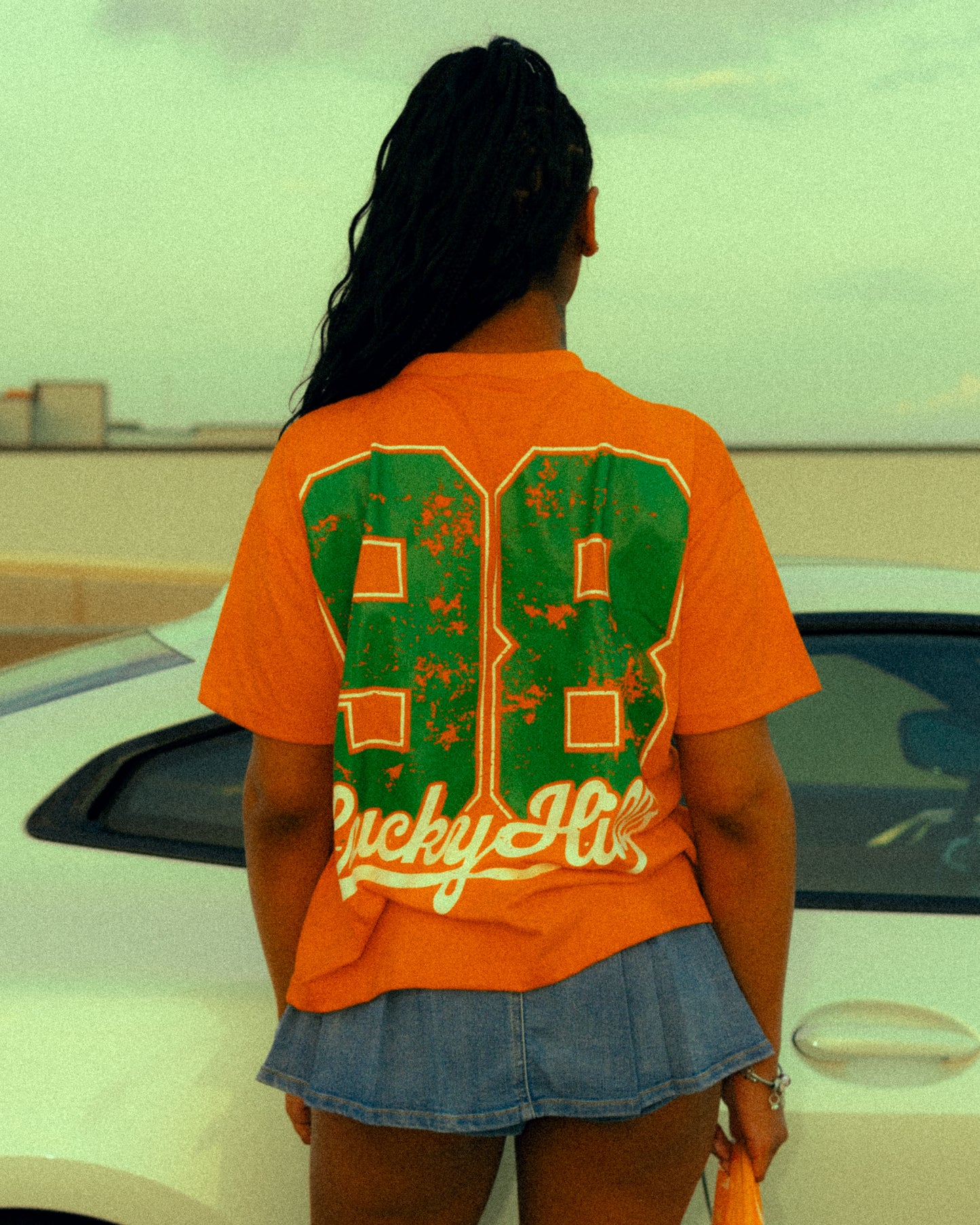 "Property of LH" Orange Boxy Tee