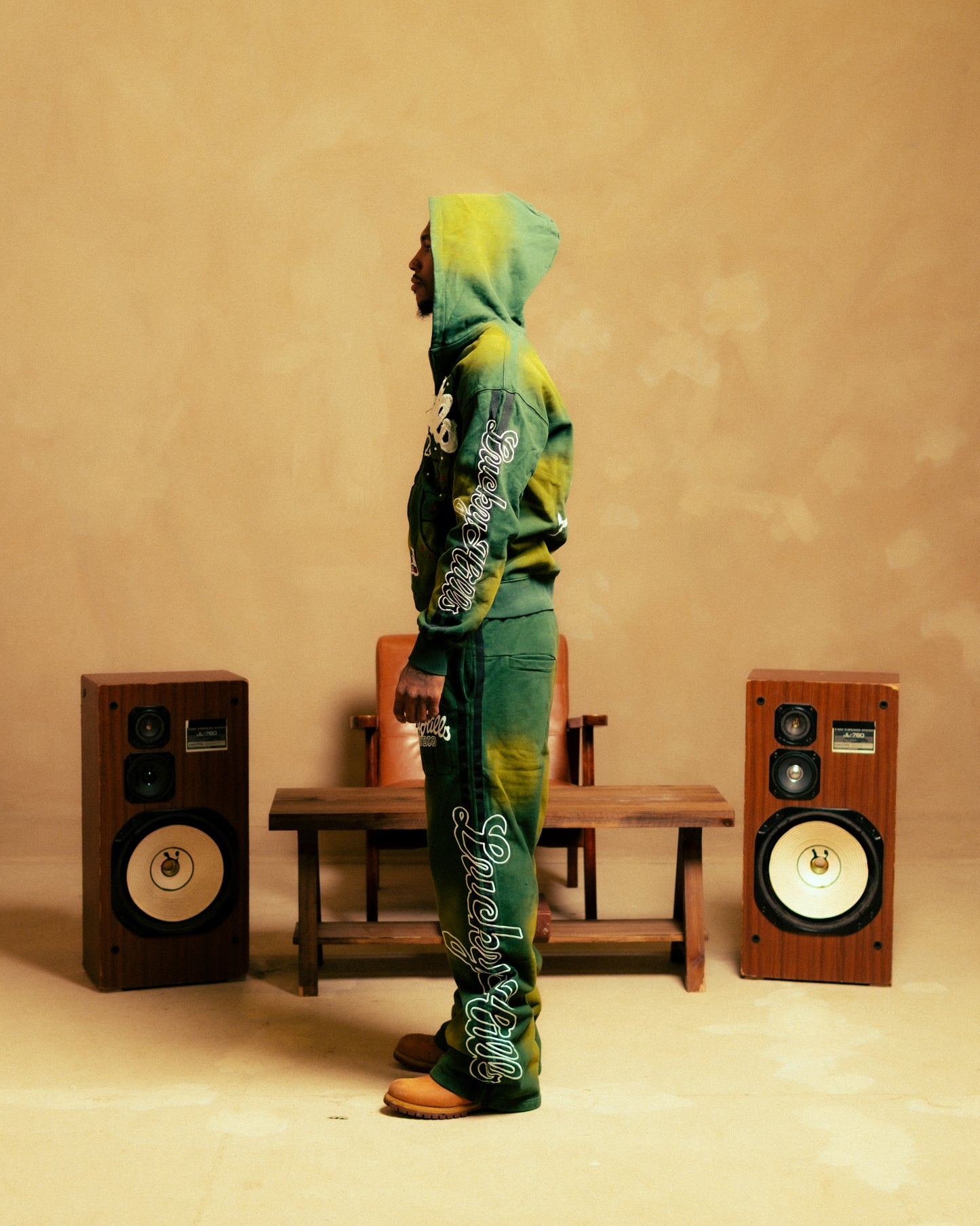 "Lucky Studio" Green Sweats